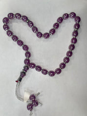 Tasbeeh/Tasbih- Metallic Round Plastic