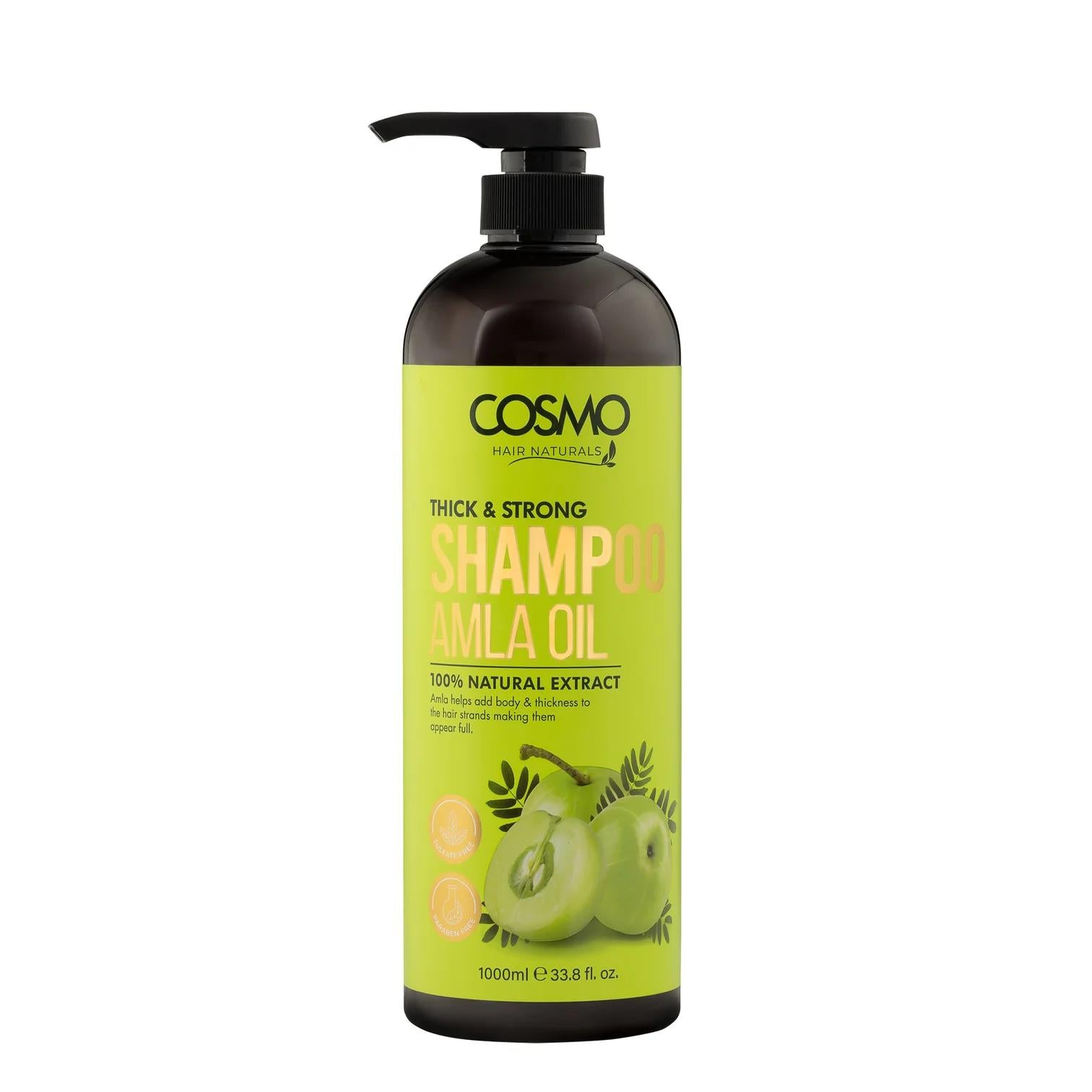 Cosmo Thick & Strong Amla Oil 100% Natural Extract Shampoo 1000ml