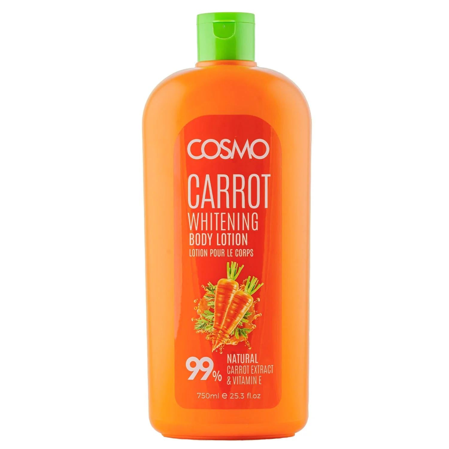 cosmo body l carnitine Cosmo Carrot Body Lotion 99% Natural 750ml – Khan El Khalili Warehouse
