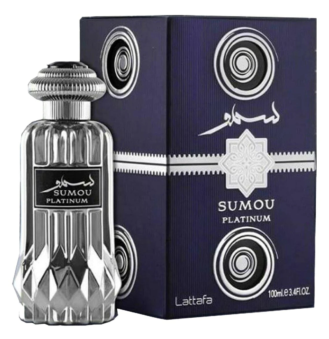 Sumou Platinum EDP (100ml) perfume spray by Lattafa | Khan El Khalili
