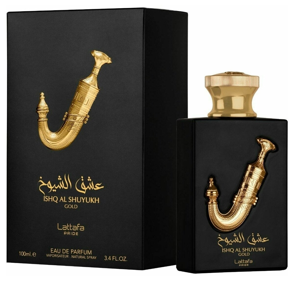 Ishq Al Shuyukh Gold EDP (100ml) spray perfume by Lattafa | Khan El Khalili