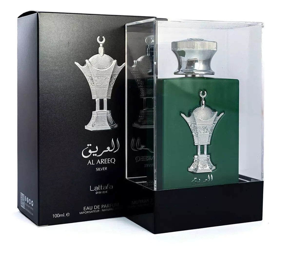 Al Areeq Silver EDP (100ml) spray perfume by Lattafa | Khan El Khalili