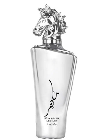 Maahir Silver Legacy EDP (100ml) spray perfume by Lattafa | Khan El Khalili