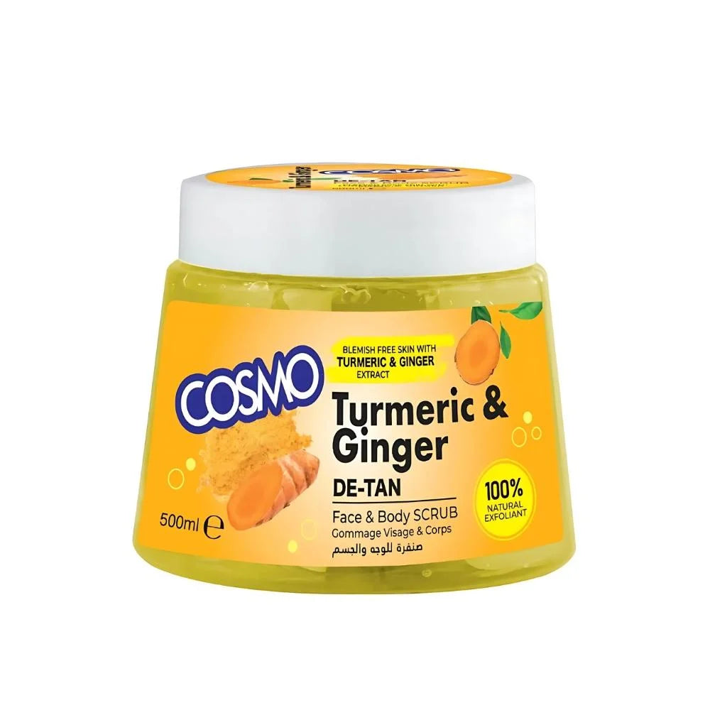 Cosmo Tumeric & Ginger Face & Body Scrub 500ml – Khan El Khalili