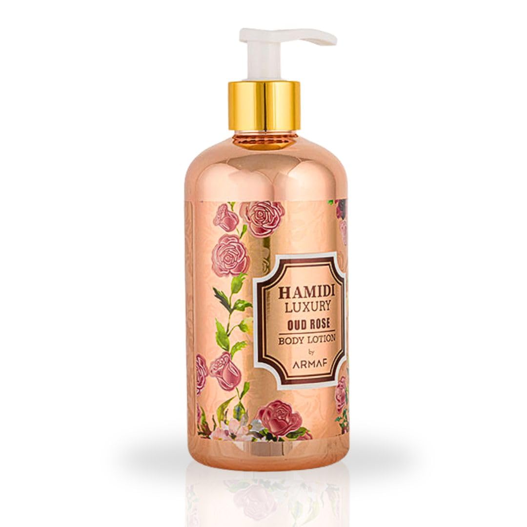 Luxury Rose Oud Body Lotion 500ml by Hamidi
