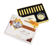 Qasr Al Ameer Luxury 10pcs stick Bakhoor Set With Crystal Base by Hamidi