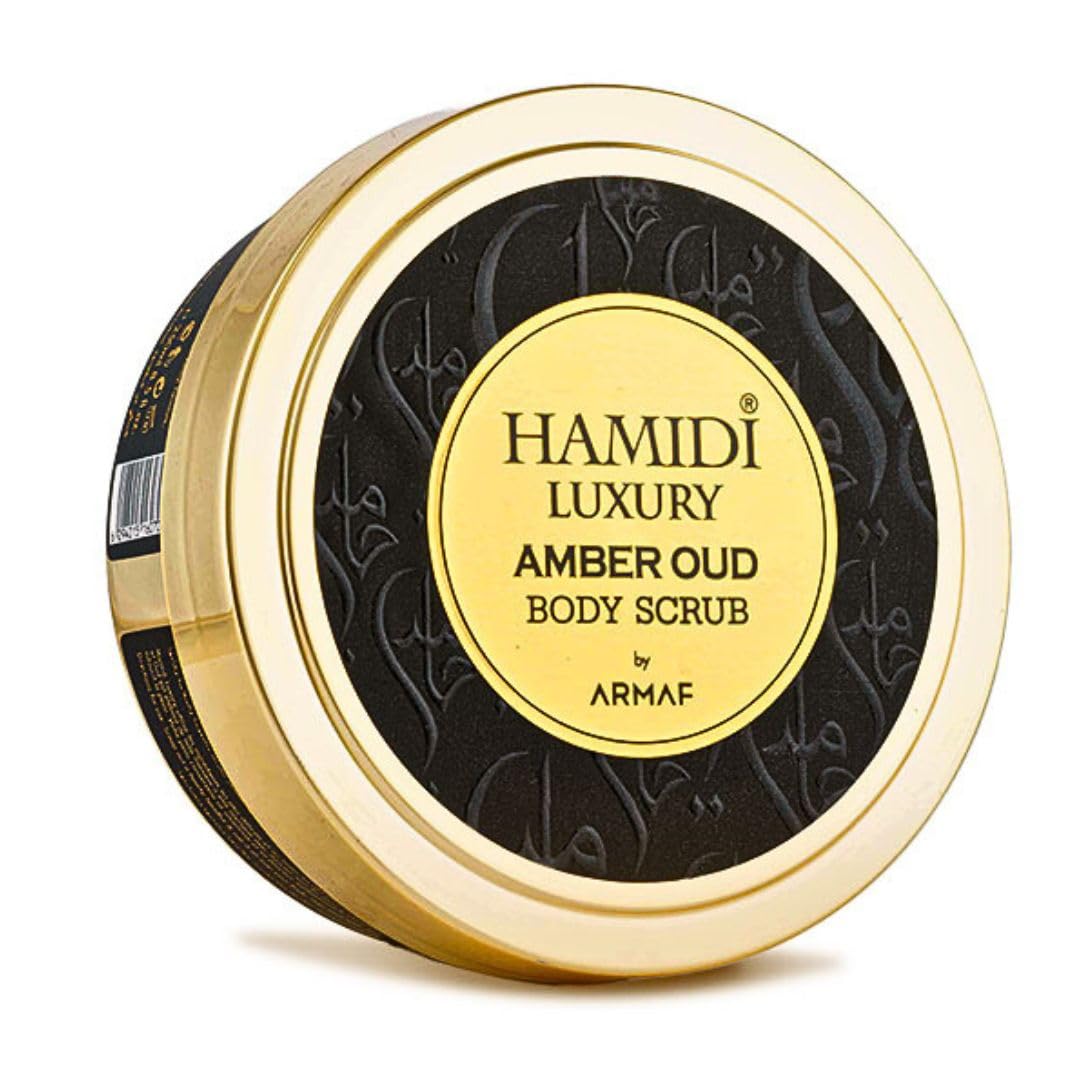 Luxury Amber Oud Body Scrub 250ml by Hamidi