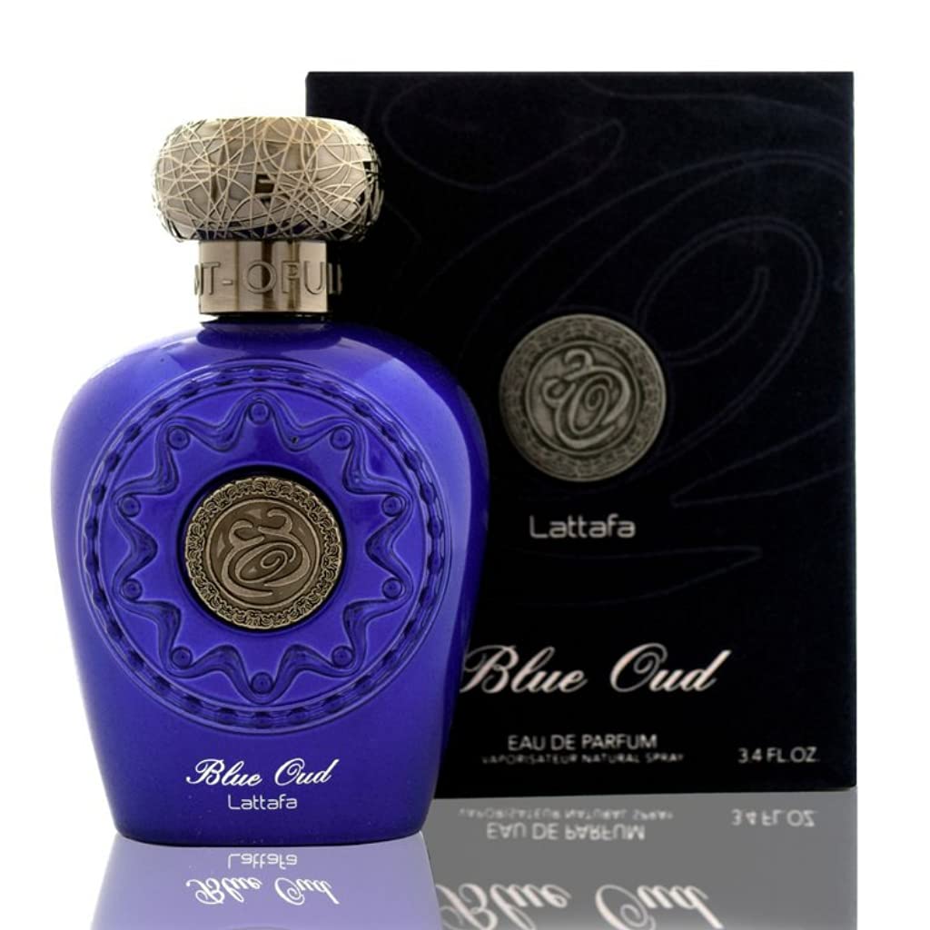 Blue Oud EDP (100ml) spray perfume by Lattafa | Khan El Khalili