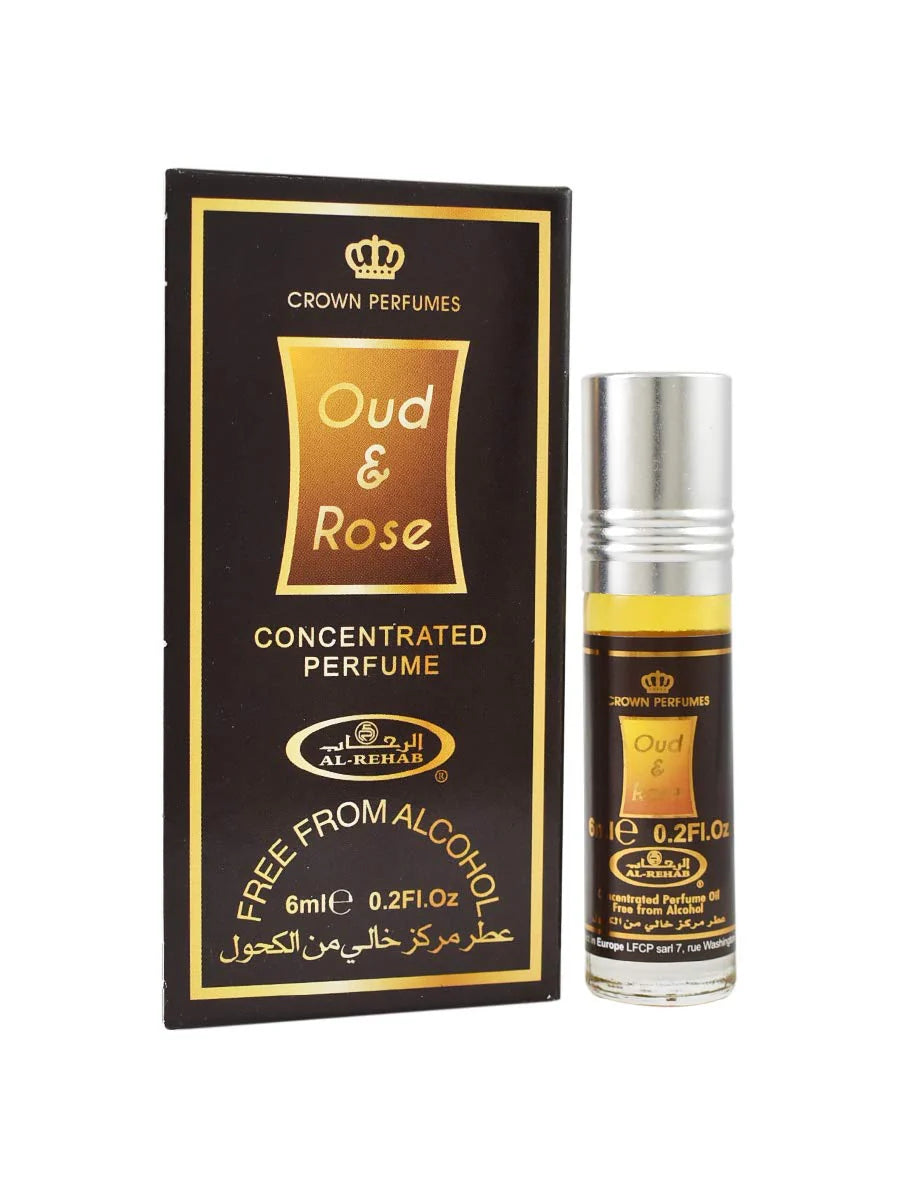 Oud and Rose Roll on Oil (6ml) by Al Rehab