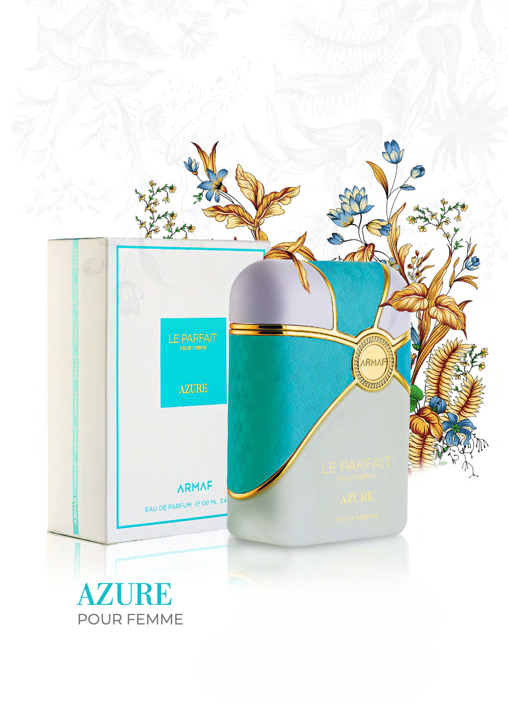 香水(女性用) ARMAS LE PARFAIT POUR FEMME AZURE 100ml Le Parfait Pour Femme Azure EDP (100ml) Spray by Armaf