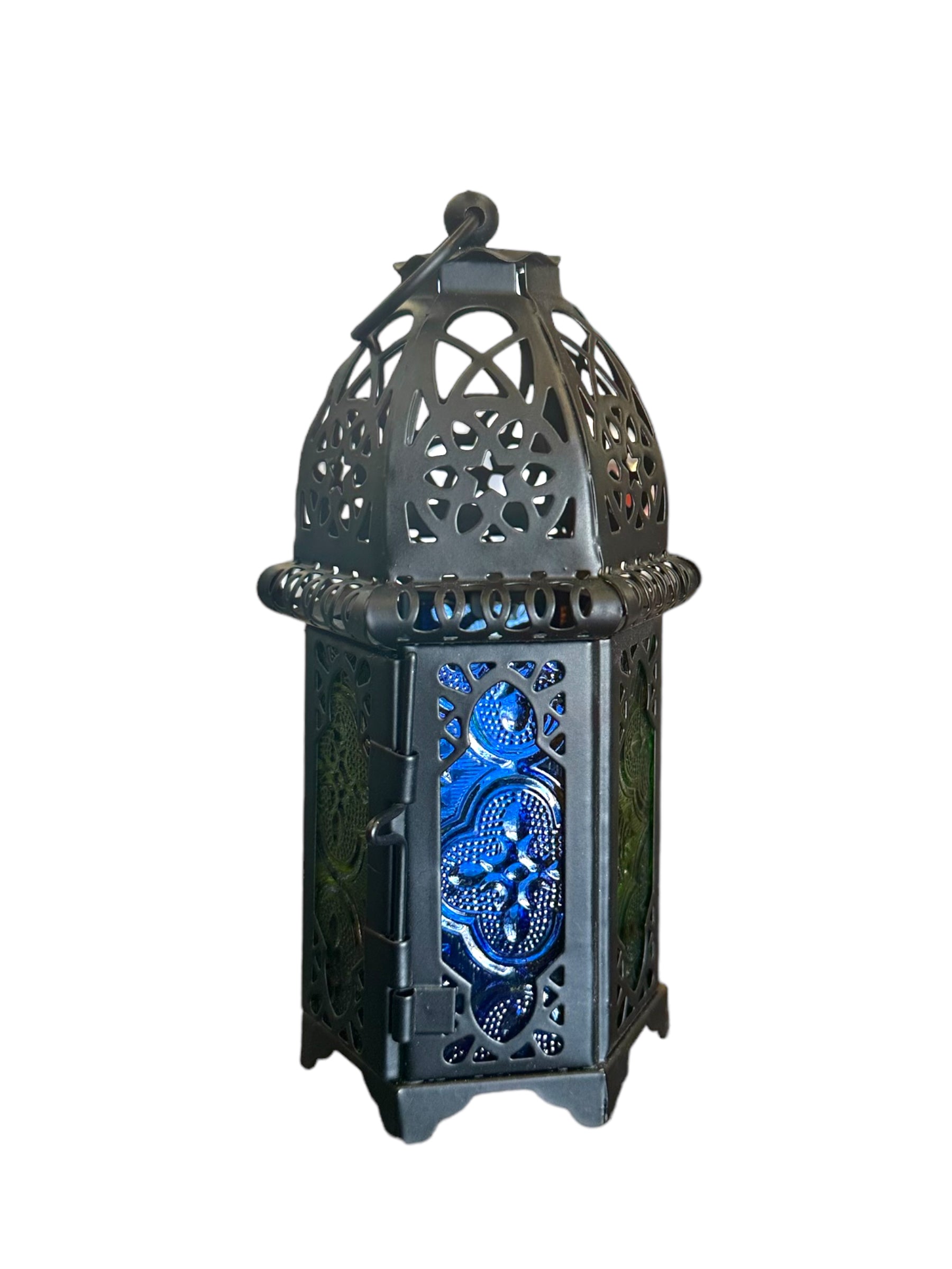 Ramadan Fanoos Fanous Lantern Home decor Eid Stained Glass Mini | Khan El Khalili