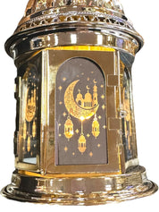 Ramadan Gold Fanoos Lantern with LED Light