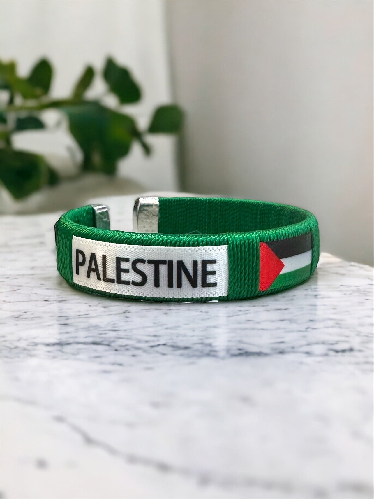 Palestine Palestinian Bracelet All Sizes Gaza Green Red White Black Threaded