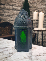 Ramadan Fanoos Fanous Lantern Home decor Eid Stained Glass Mini | Khan El Khalili