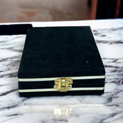 Small Velvet & Brass Islamic Decor- Surah Ikhlas in Black