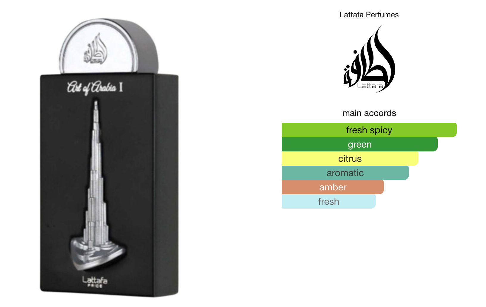 Art of Arabia I EDP (100ml) Perfume Spray by Lattafa Pride