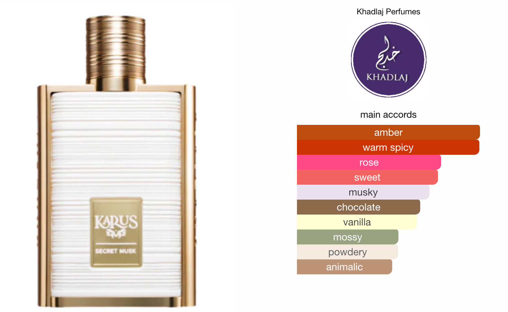 Karus Oud Secret Musk EDP (100ml) spray perfume by Khadlaj