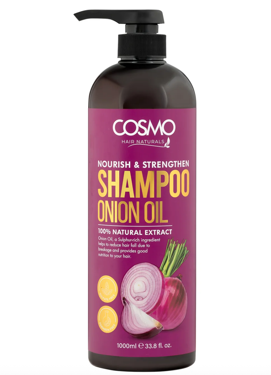 Cosmo Nourish & Strengthen Onion Oil 100% Natural Extract Shampoo 1000ml
