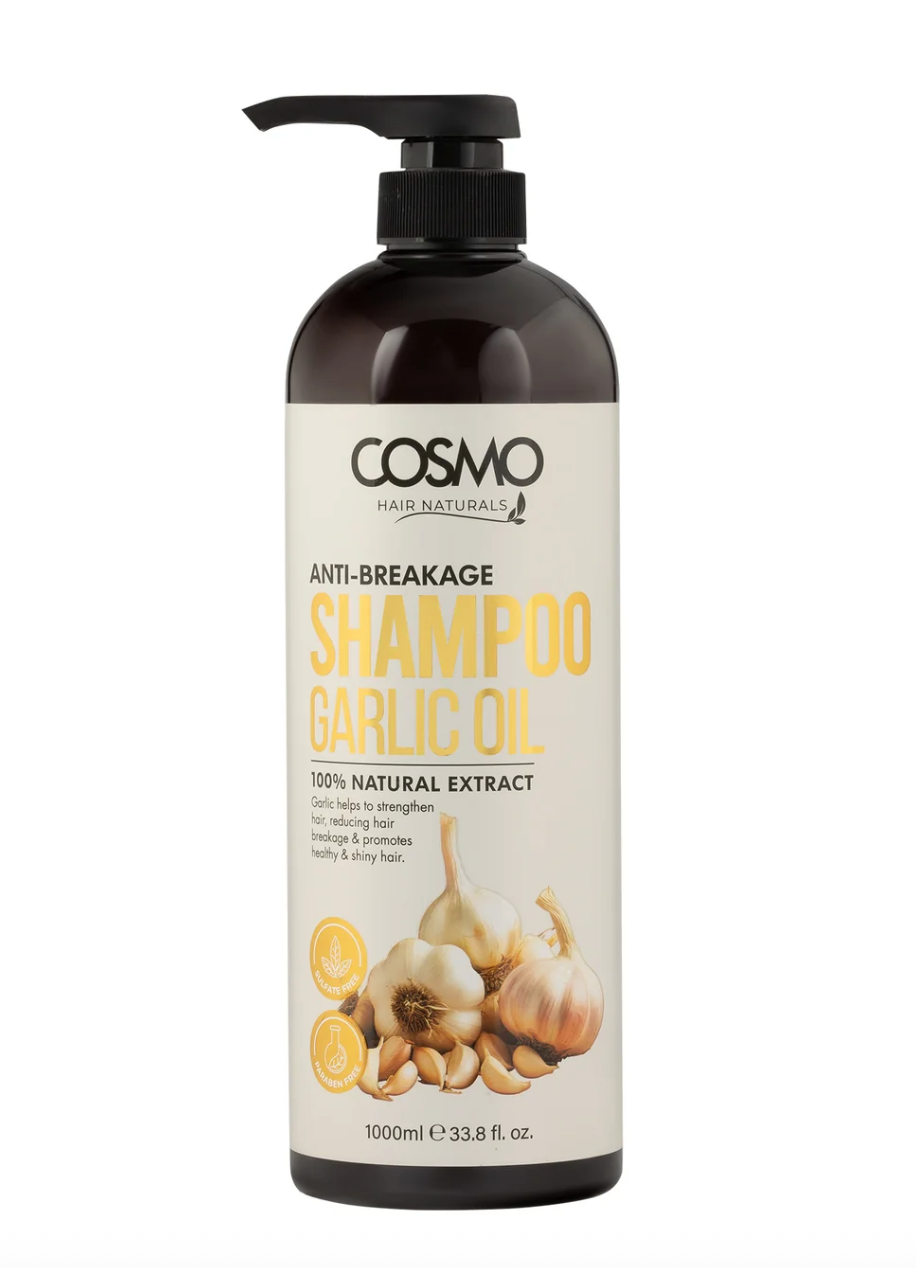 Cosmo Anti-Breakage Garlic Oil 100% Natural Extract Shampoo 1000ml