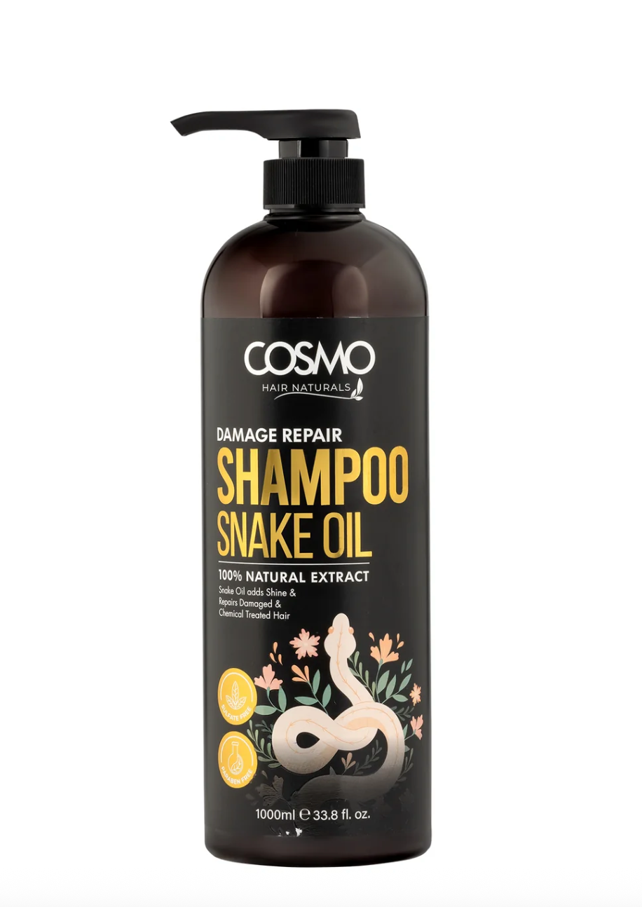 Cosmo Damage Repair Snake Oil 100% Natural Extract Shampoo 1000ml
