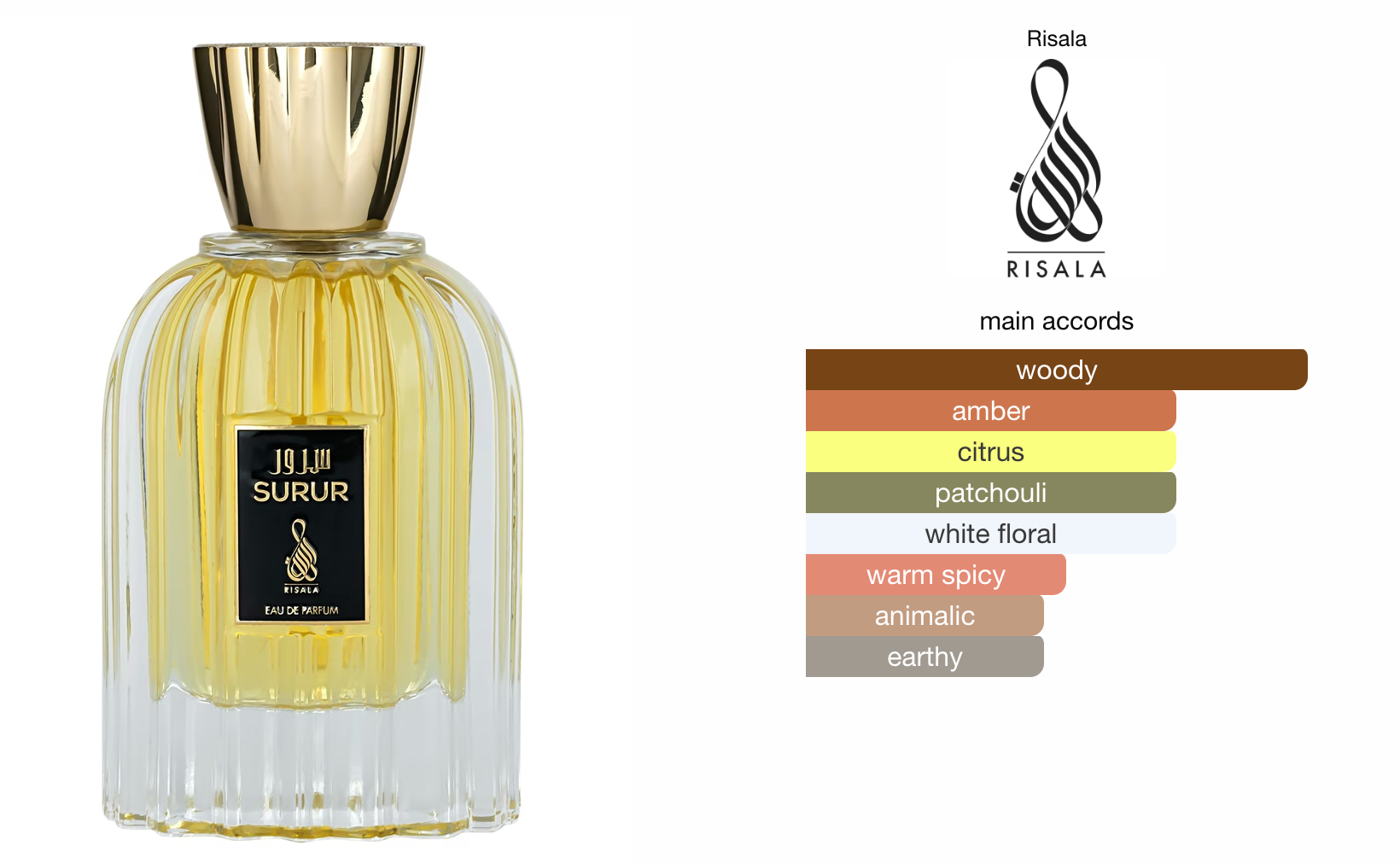 Surur EDP (100ml) Perfume Spray by Risala