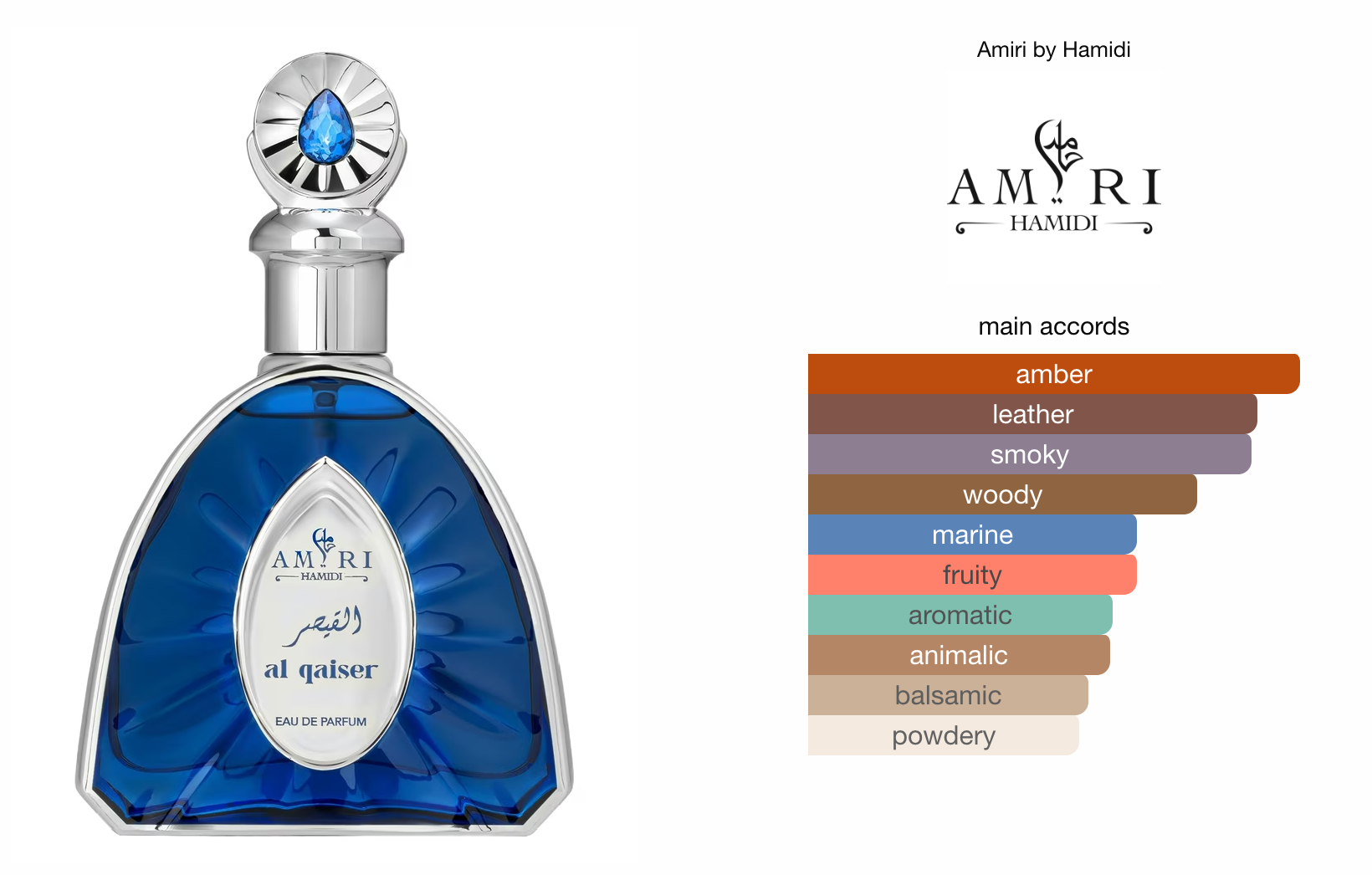 Al Qaiser (100ml) Amiri Series Perfume Spray by Hamidi
