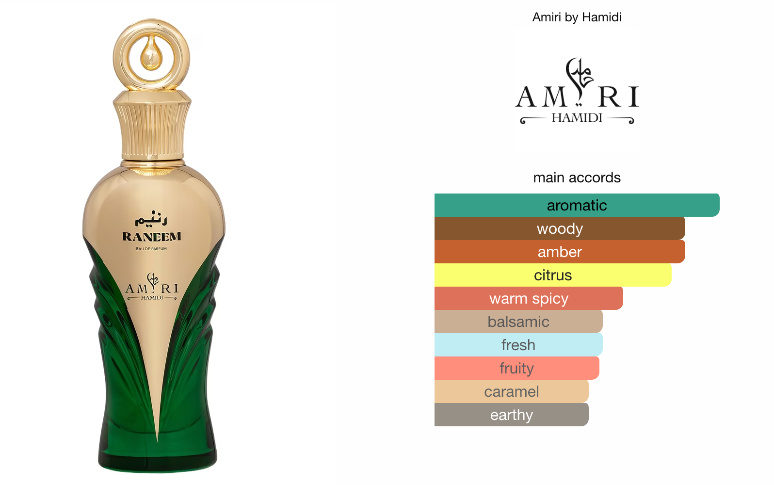 Raneem (100ml) Amiri Series Perfume Spray by Hamidi