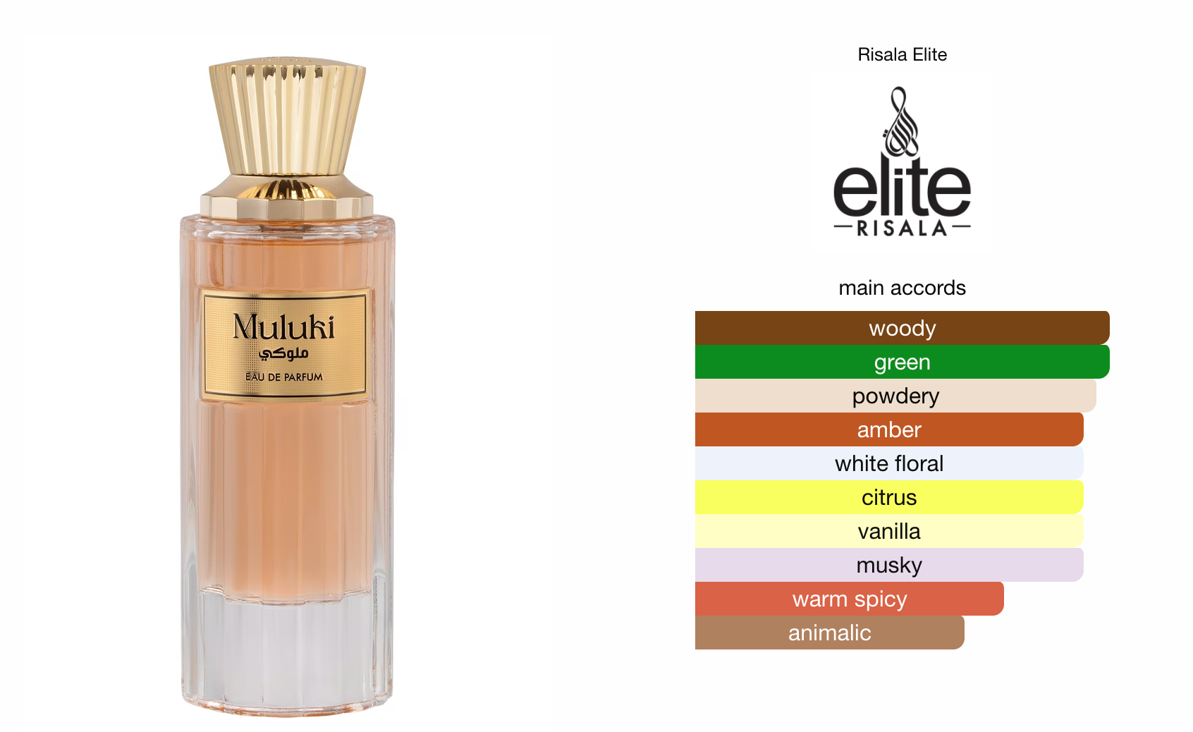 Muluki (100ml) Risala Elite Perfume Spray by Risala
