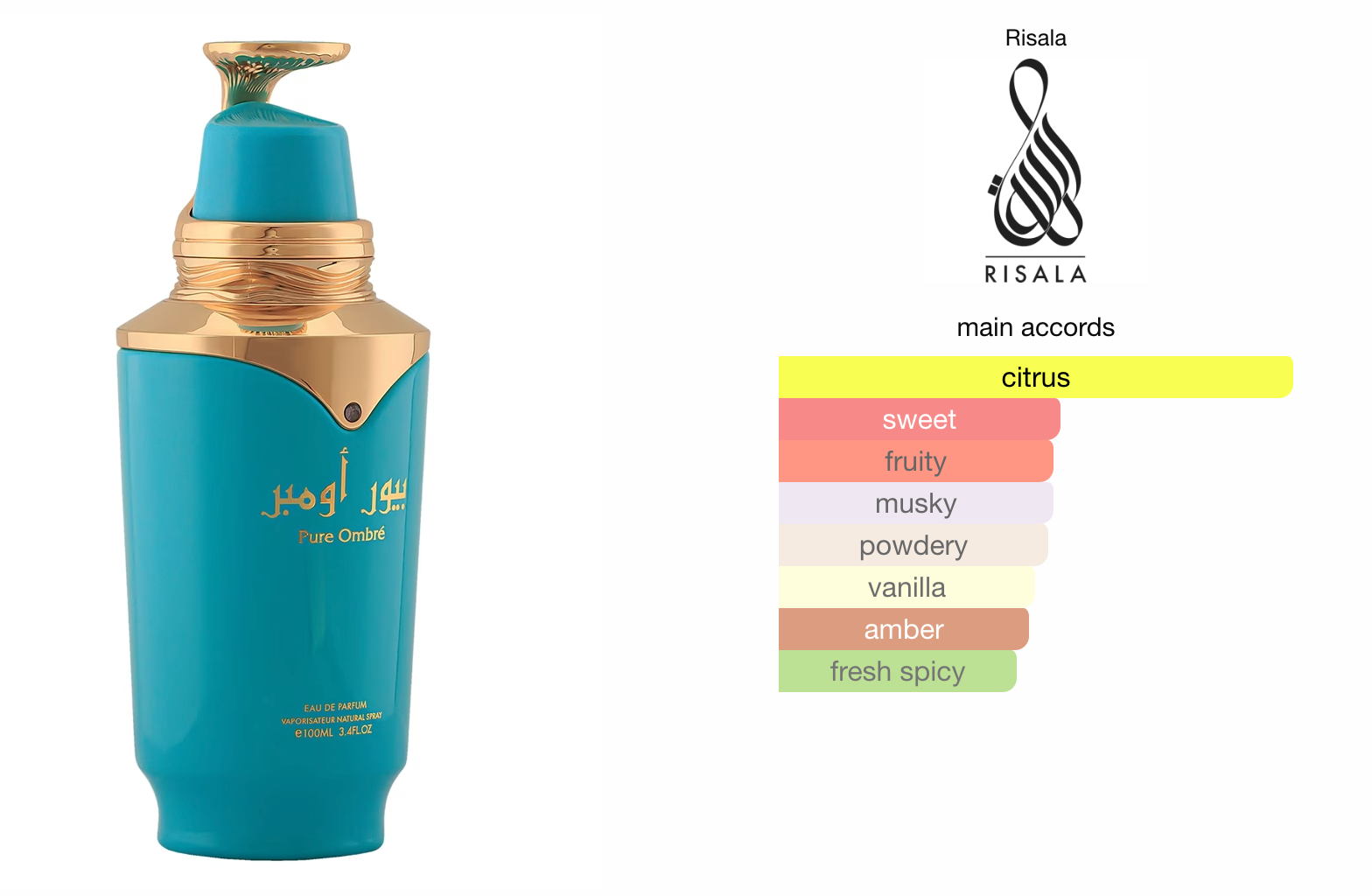 Pure Ombre (100ml) Perfume Spray by Risala