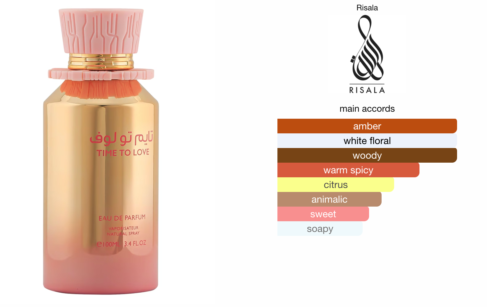 Time to Love EDP (100ml) Perfume Spray by Risala