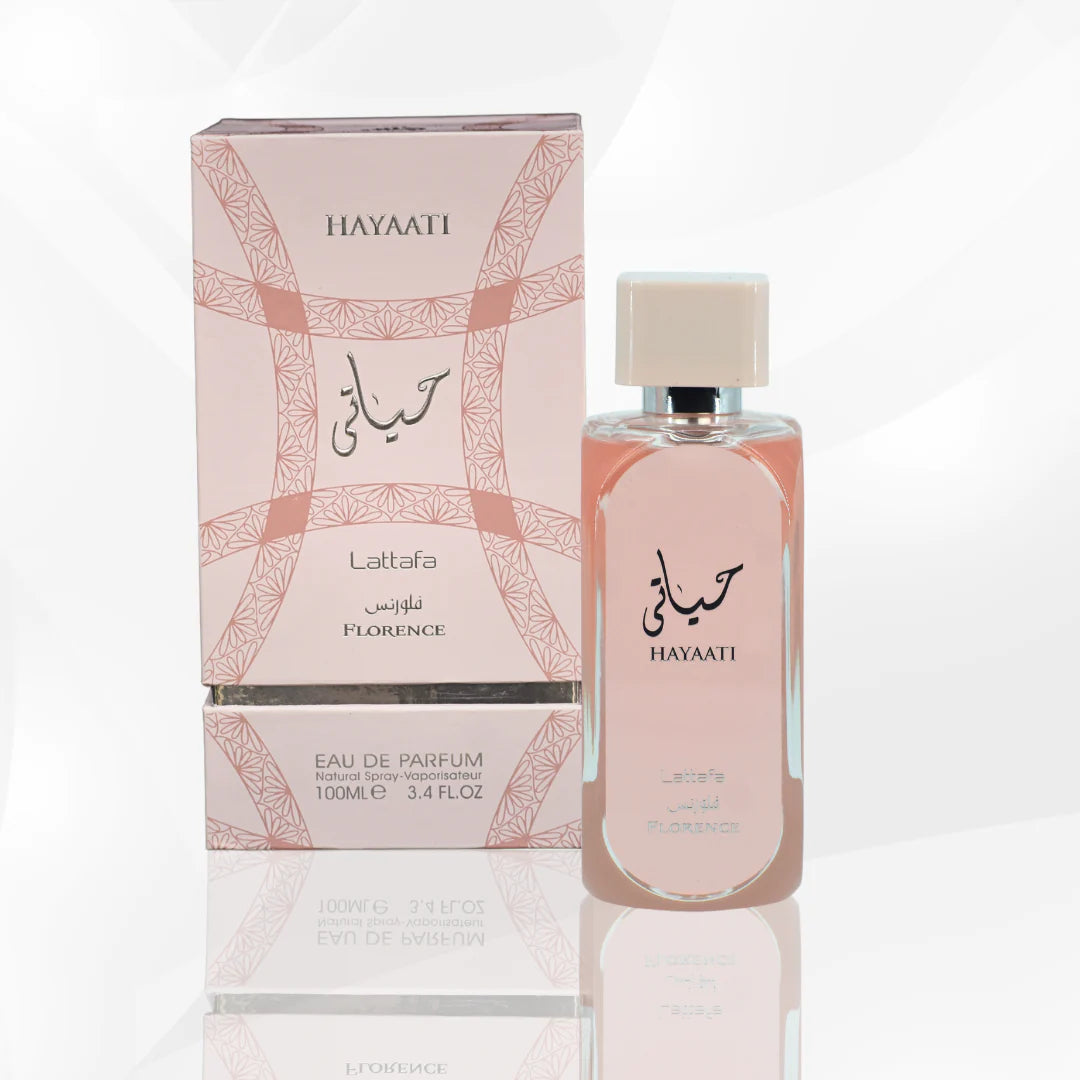 Hayaati Florence EDP (100ml) spray perfume by Lattafa | Khan El Khalili