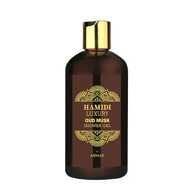 Luxury Oud Musk Shower Gel 500ml by Hamidi