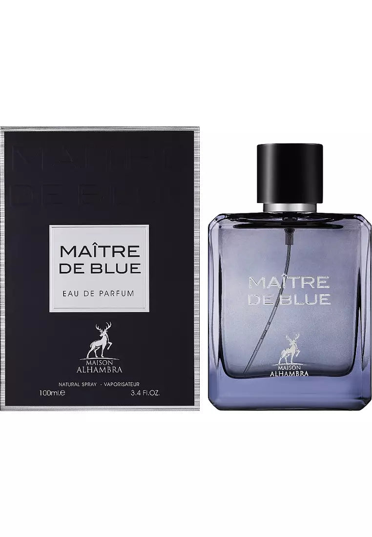 Maitre De Blue EDP (100ml) perfume spray by Maison Al Hambra (Lattafa) | Khan El Khalili