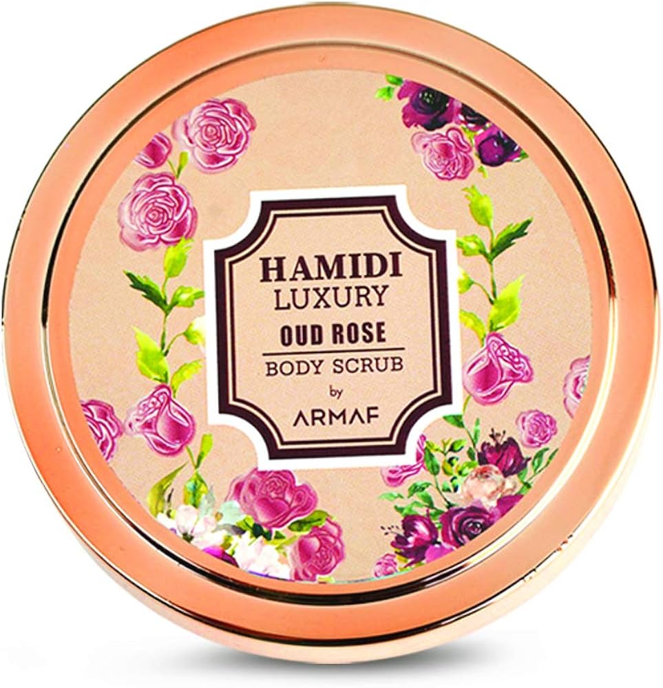 Luxury Rose Oud Body Scrub 250ml by Hamidi