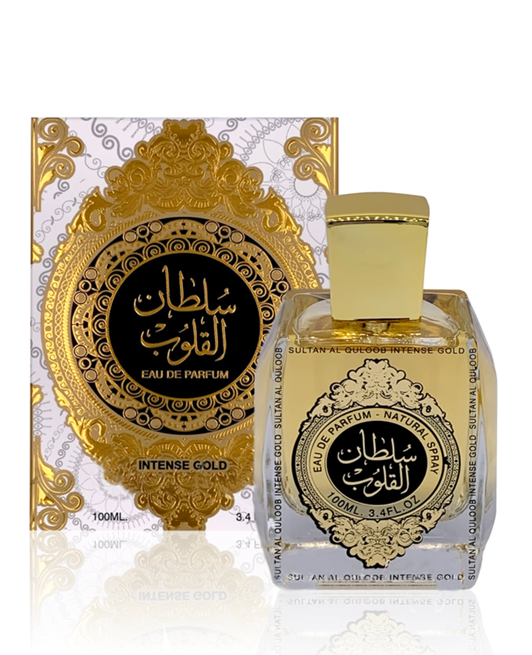 Sultan Al Quloob Intense Gold EDP (100ml) spray perfume by Ard Al Zaafaran | Khan El Khalili