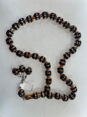 Tasbeeh/Tasbih- Metallic Round Plastic