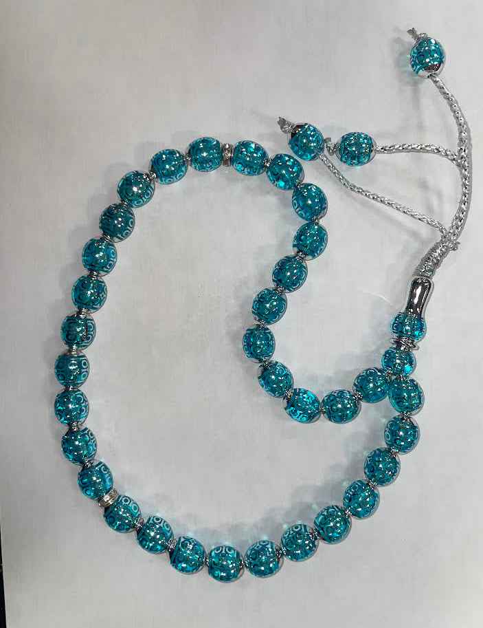 Tasbih- Metallic Round Plastic