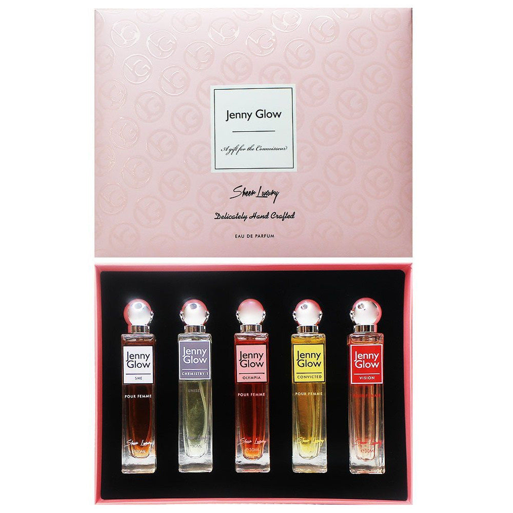 Jenny Glow: Sheer Luxury- 5 pcs Travel Set (Pink)-  EDP by Armaf