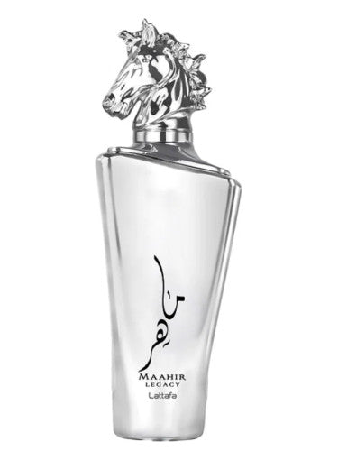 Maahir Silver Legacy EDP (100ml) spray perfume by Lattafa | Khan El Khalili