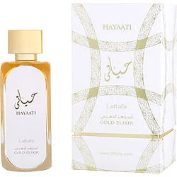 Hayaati Gold Elixir EDP (100ml) spray perfume by Lattafa | Khan El Khalili