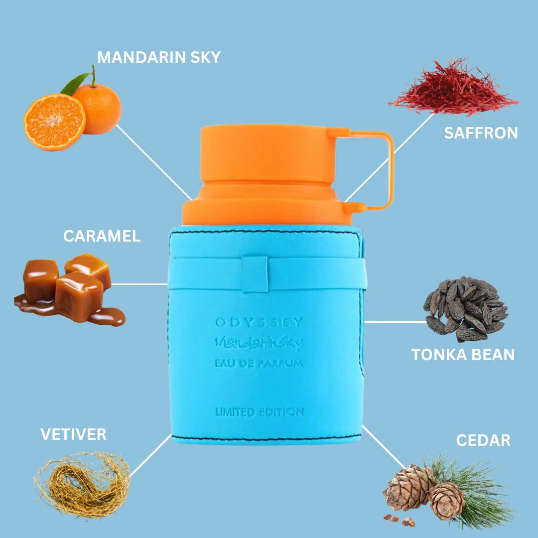 Odyssey Mandarin Sky Limited Edition 100ml – Khan El Khalili Warehouse Odyssey Mandarin Sky Limited Edition 100ml – Khan El Khalili Warehouse