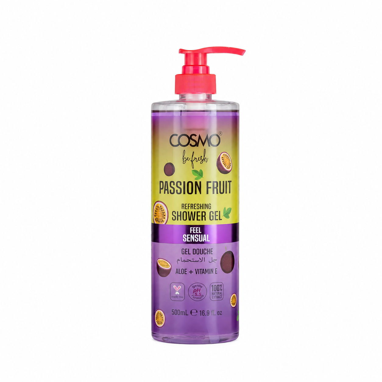 Be Fresh Passion Fruit (1000ml) Body Shower Gel by Cosmo