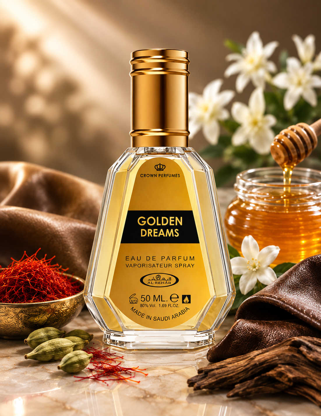 Golden Dreams (50ml) Spray Perfume by Al Rehab