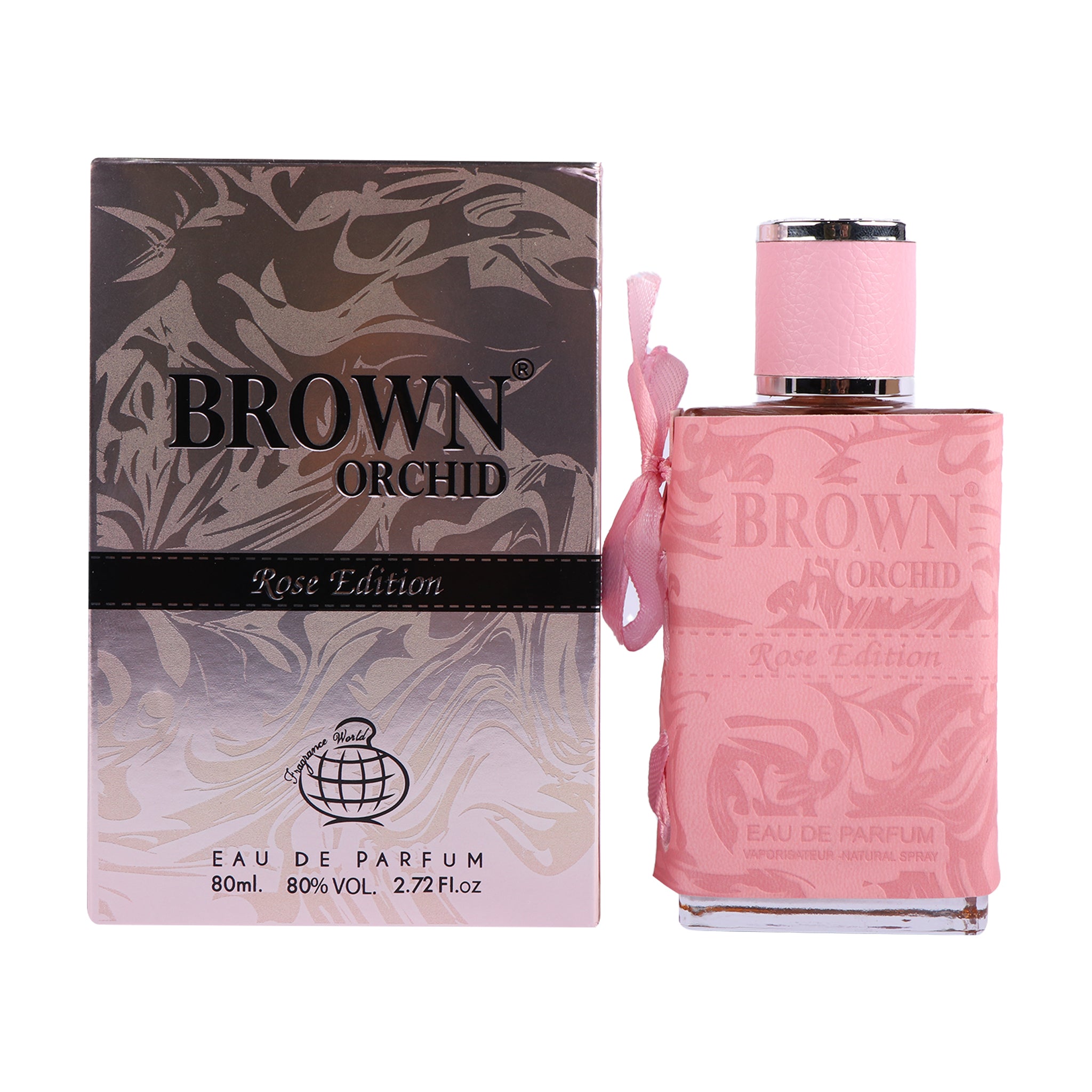 Brown Orchid Rose Edition EDP (80ml) spray perfume by Fragrance World | Khan El Khalili