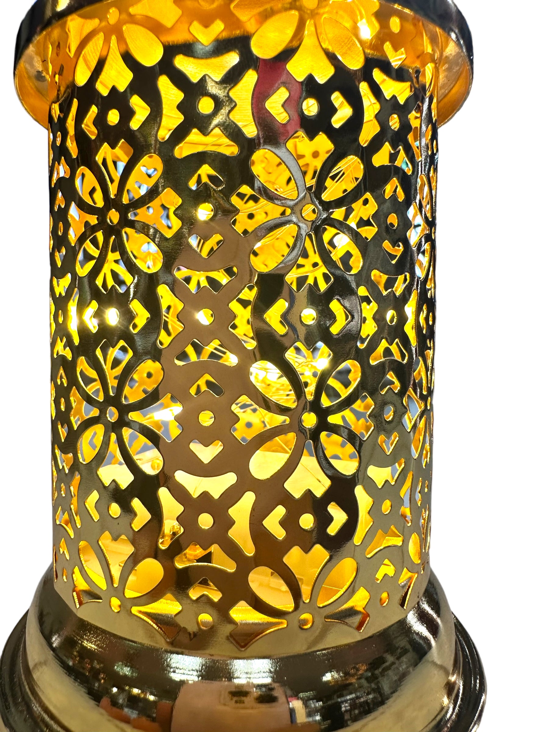 Gold Ramadan Lantern Lamp with LED Light | Khan El Khalili