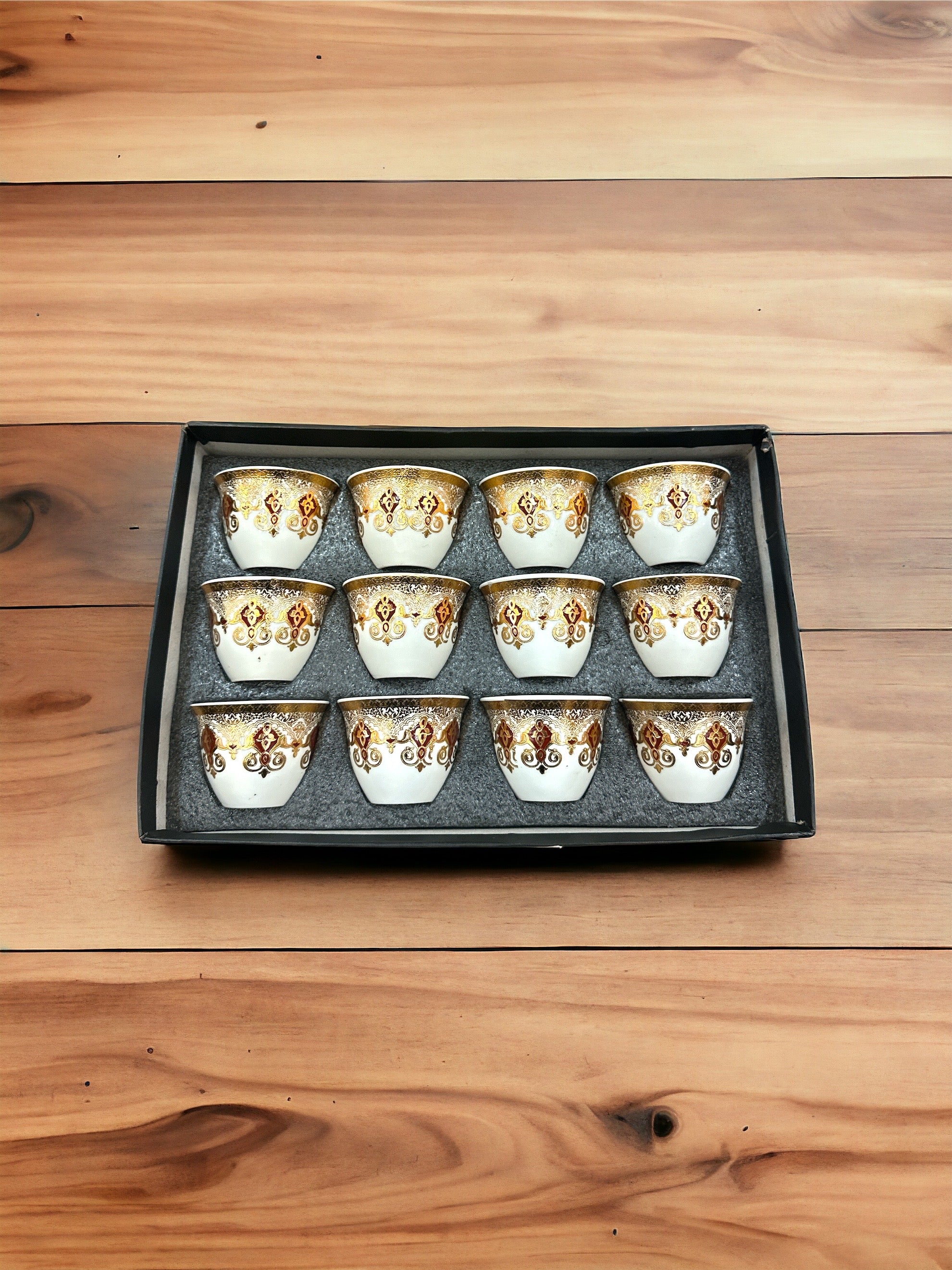 Ceramic Tea/Coffee Cup 12 Piece Set