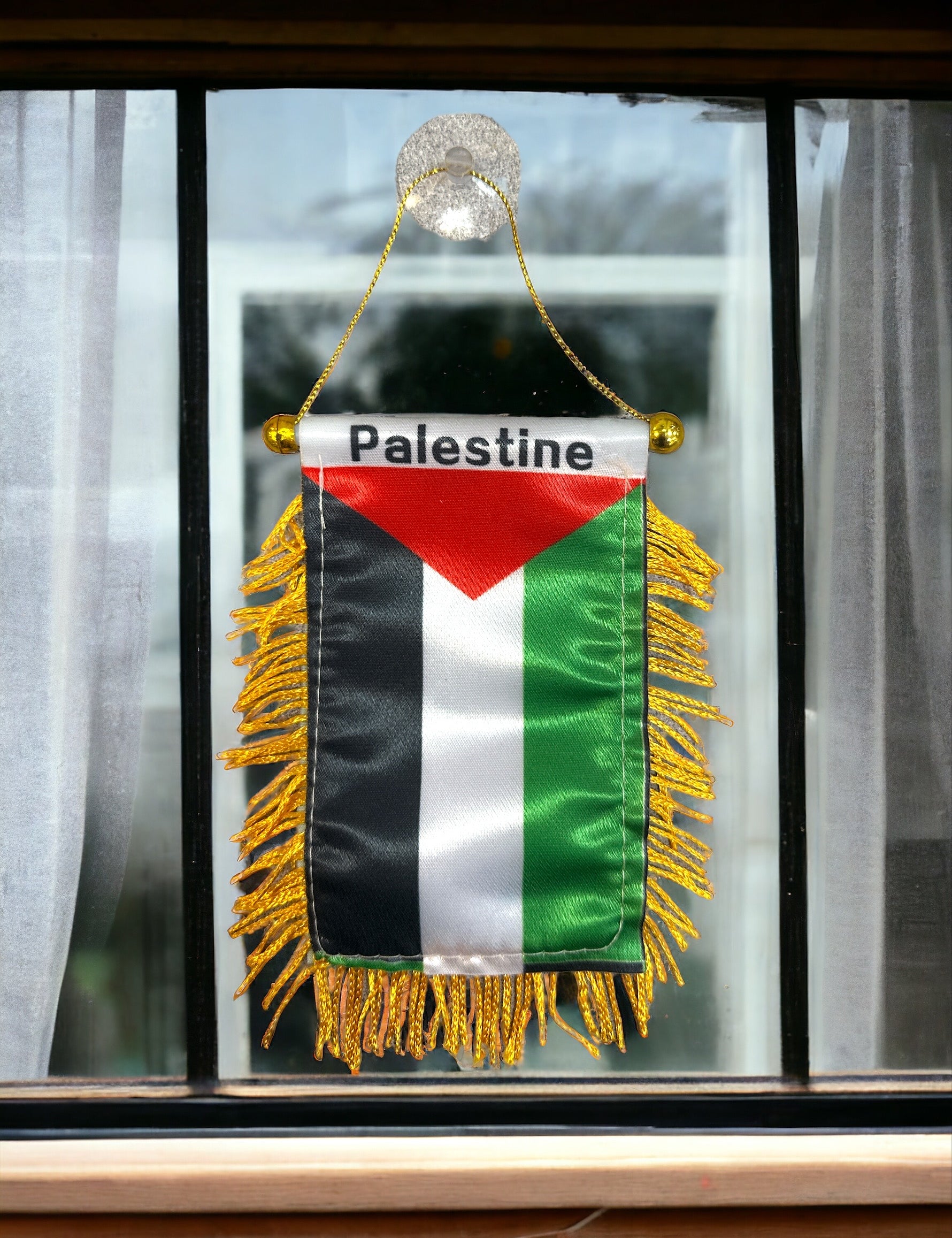 Palestine Flag Palestinian Wall Hanging Home Decor Window Car 