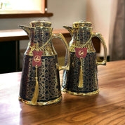 Black & Gold Arabian Arabesque Style Tea /Coffee Thermos