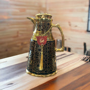 Black & Gold Arabian Arabesque Style Tea /Coffee Thermos