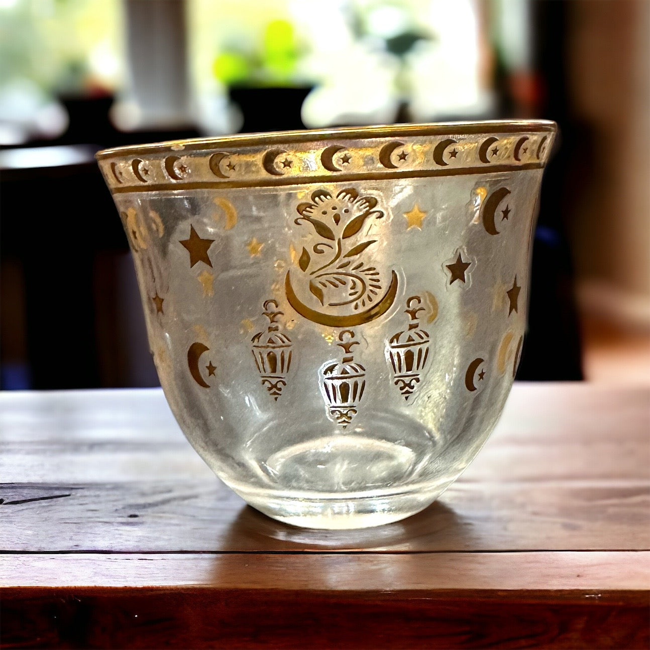 Crescent Tea Set Crescent Moon and Lantern Tea Cup Set of 6 – Khan El Khalili Warehouse